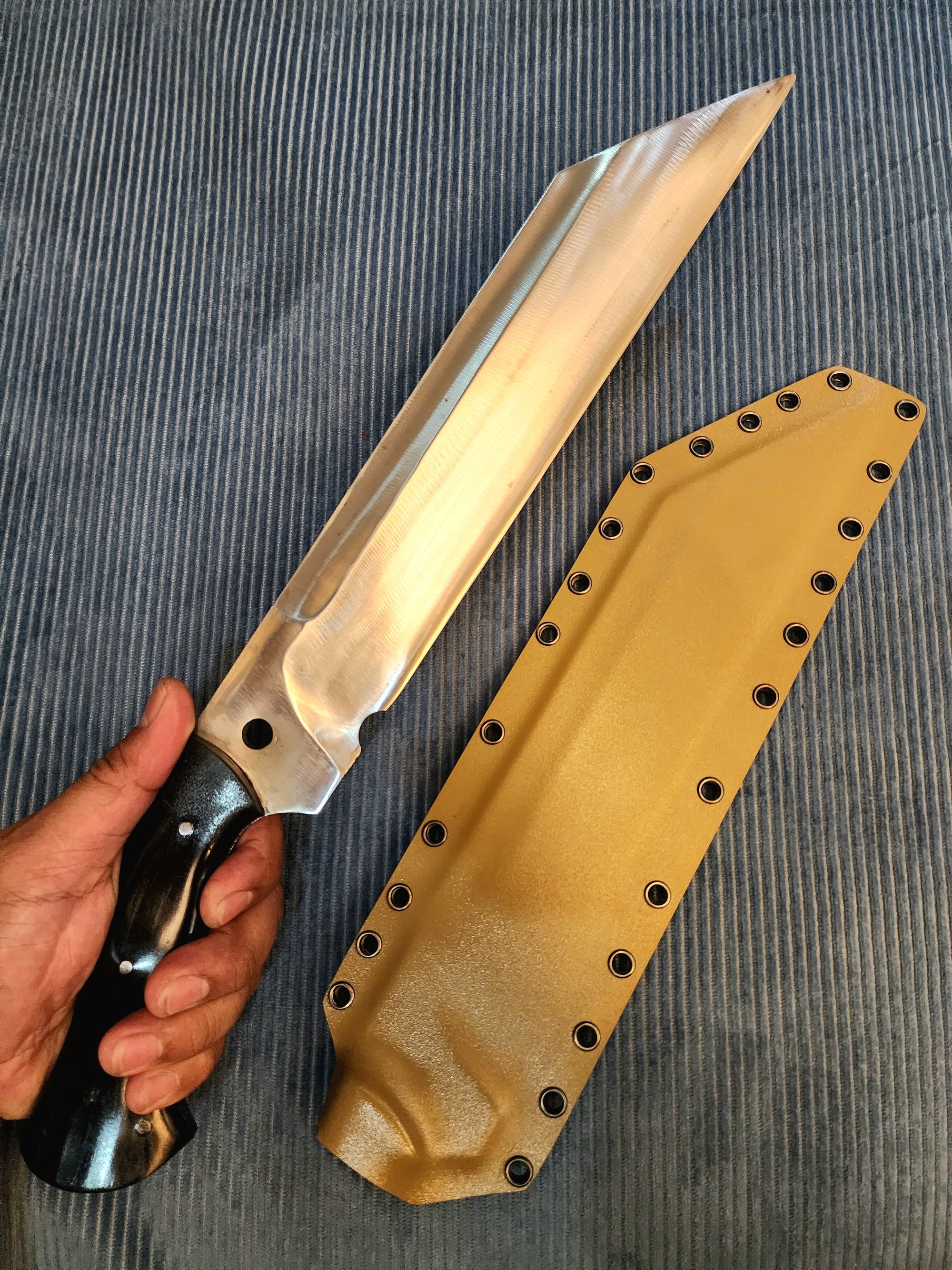 BlackOps Full Tang Seax Blade with Kydex Sheath