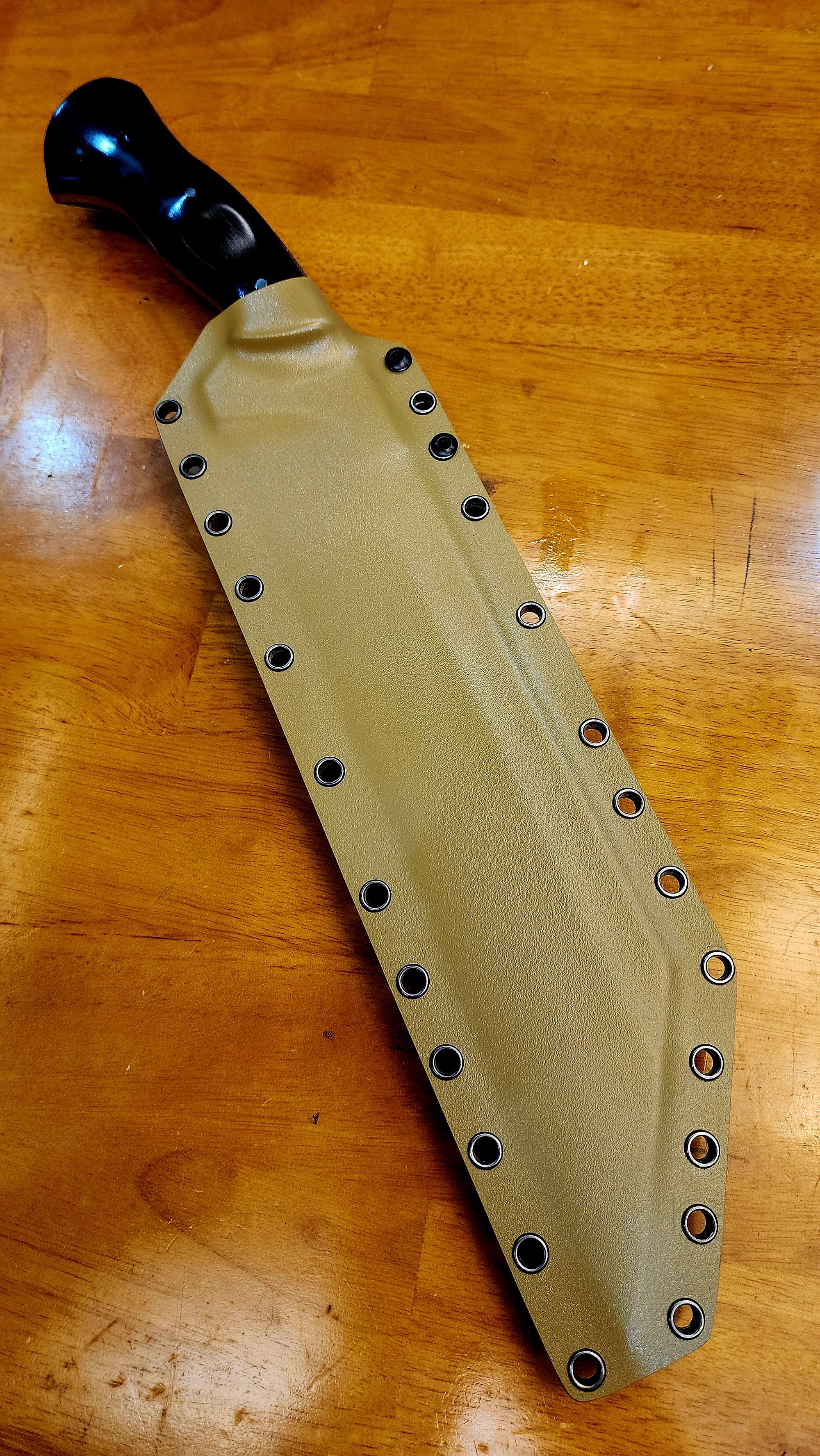 BlackOps Full Tang Seax Blade with Kydex Sheath