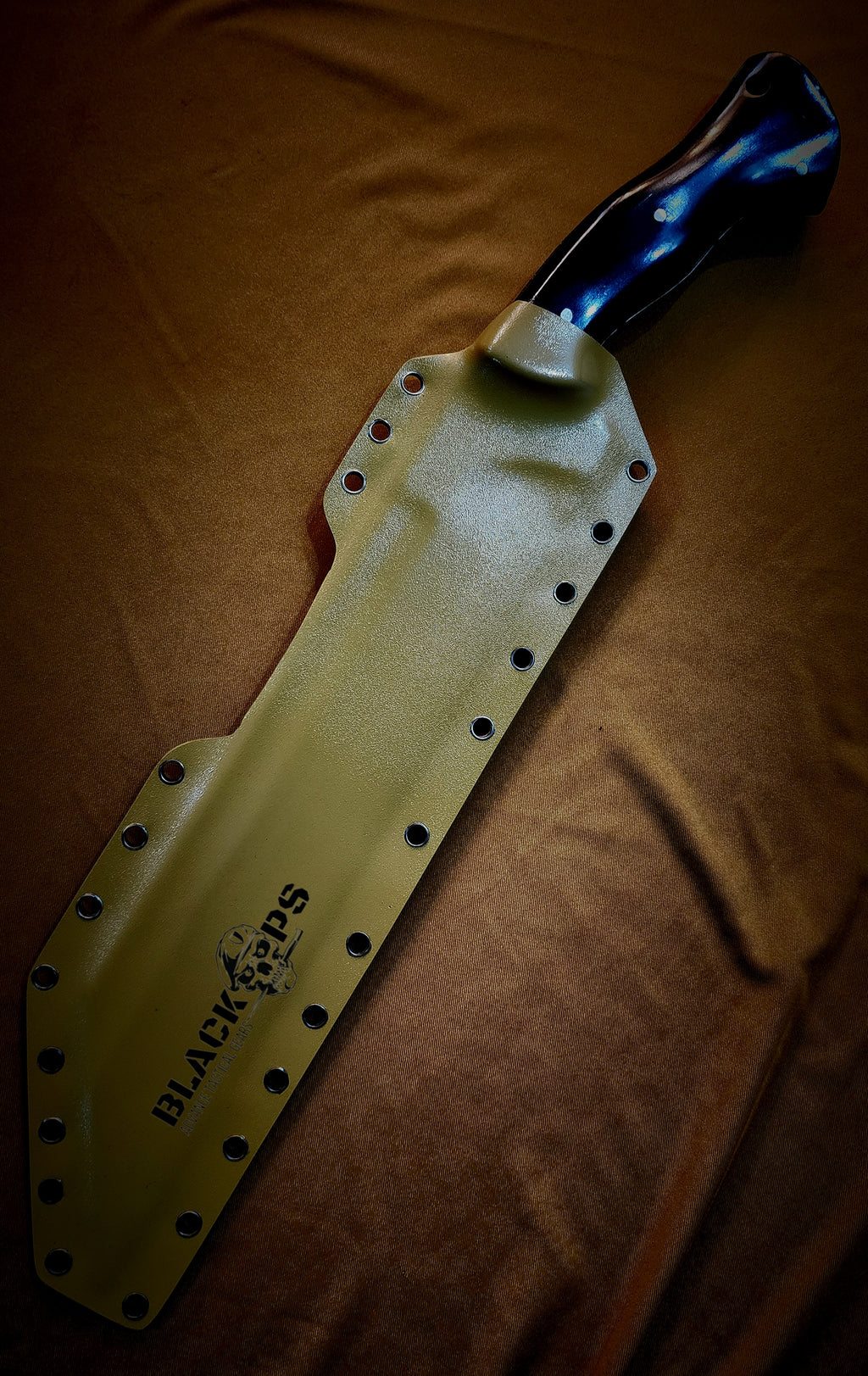 BlackOps Full Tang Seax Blade with Kydex Sheath