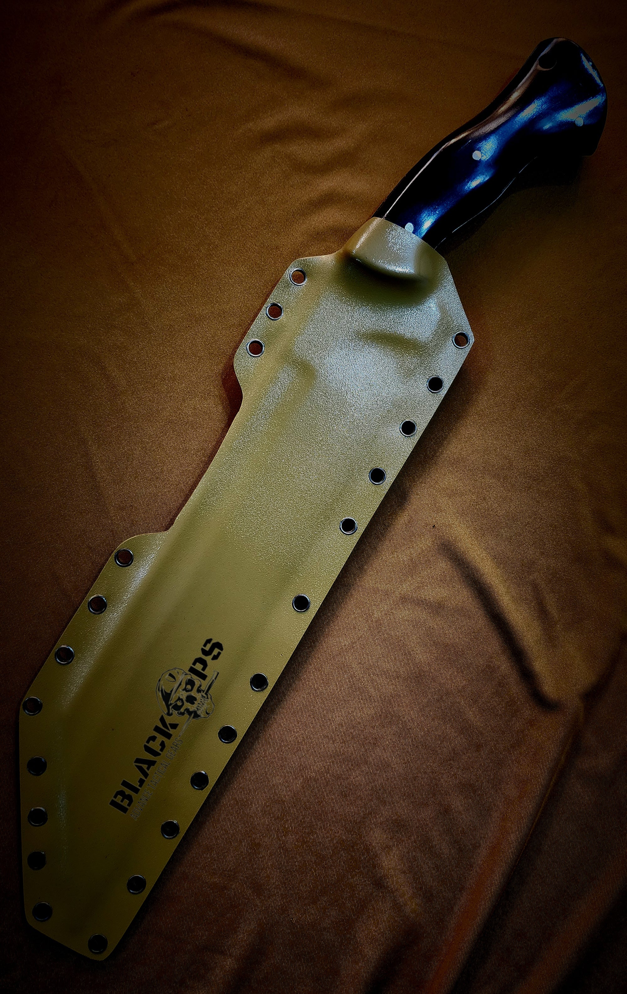 BlackOps Full Tang Seax Blade with Kydex Sheath